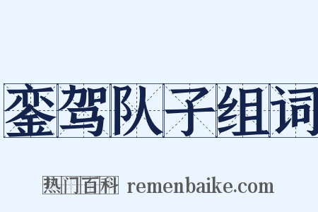 銮驾队子组词是什么意思的图片